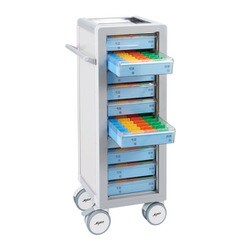 MY-NIK10（コマタイプ） [マイスコ与薬カート（鍵なし）10床用 ホワイト]