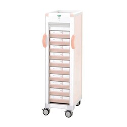 MRA4-ALS11010B（YT-12 [与薬カートL（10床用）本体ピーチ 引出：ピーチ]