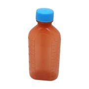 投薬瓶PPB茶（未滅菌） キャップ：青 200cc（100ポンイリ）