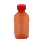 投薬瓶PPB茶（未滅菌） キャップ：赤 200cc（100ポンイリ）
