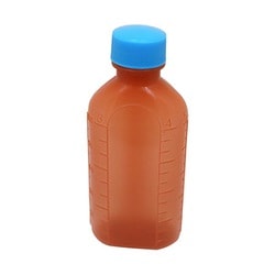投薬瓶PPB茶（未滅菌） キャップ：青 300cc（50ポンイリ）