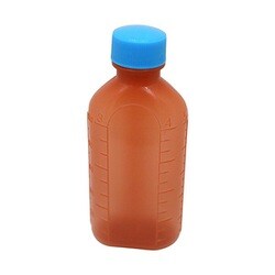 投薬瓶PPB茶（未滅菌） キャップ：青 500cc（50ポンイリ）