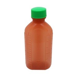 投薬瓶PPB茶（未滅菌） キャップ：緑 500cc（50ポンイリ）