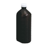 投薬瓶PPB黒茶(未滅菌) キャップ:白(基本色) 500cc(50ポンイリ)