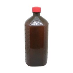 投薬瓶PPB黒茶（未滅菌） キャップ：赤 500cc（50ポンイリ）