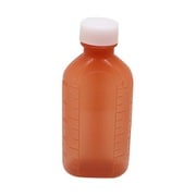投薬瓶PPB茶(滅菌済) キャップ:白(基本色) 100cc(10ポンX20フクロイリ)