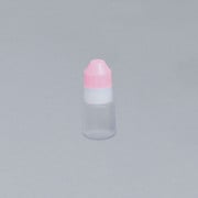 点滴容器フレッシュ1号(未滅菌) 本体:白キャップ:ピンク 5cc(100ポンイリ)