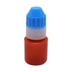 点滴容器フレッシュ3号（未滅菌） 本体：茶キャップ：青 10cc（100ポンイリ）
