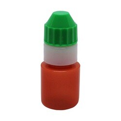 点滴容器フレッシュ3号（未滅菌） 本体：茶キャップ：緑 10cc（100ポンイリ）
