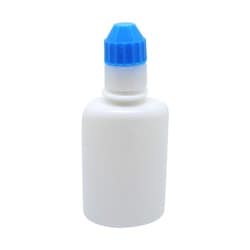 点滴容器フレッシュ（未滅菌） 本体：乳白キャップ：青 30cc（100ポンイリ）