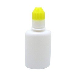 点滴容器フレッシュ（未滅菌） 本体：乳白キャップ：黄 30cc（100ポンイリ）