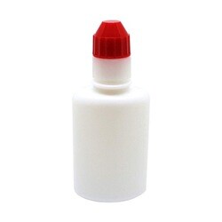 点滴容器フレッシュ（未滅菌） 本体：乳白キャップ：赤 30cc（100ポンイリ）