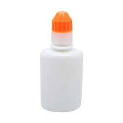 点滴容器フレッシュ（未滅菌） 本体：乳白キャップ：オレンジ 30cc（100ポンイリ）