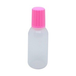 点滴容器ポリ点1号（未滅菌） 本体：白キャップ：ピンク 5cc（100ポンイリ）
