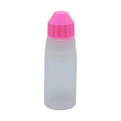 点滴容器ストッパー1号（未滅菌） 本体：白キャップ：ピンク 5cc（100ポンイリ）