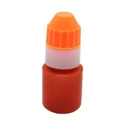 点滴容器フレッシュ3号（滅菌済） 本体：茶キャップ：オレンジ 10cc（25ホンX6フクロイリ）