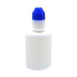 点滴容器フレッシュ（滅菌済） 本体：乳白キャップ：紺 30cc（20ポンX5フクロイリ）