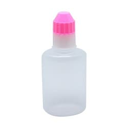 点滴容器フレッシュ（滅菌済） 本体：透明キャップ：ピンク 30cc（20ポンX5フクロイリ）