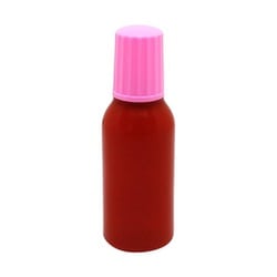 点滴容器ポリ点3号（滅菌済） 本体：茶キャップ：ピンク 10cc（25ホンX8フクロイリ）