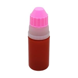 点滴容器ストッパー1号（滅菌済） 本体：茶キャップ：ピンク 5cc（25ホンX10フクロイリ）