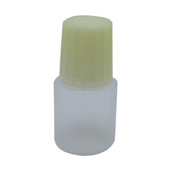 点滴容器ノーベル0号（未滅菌） キャップ：クリーム 3cc（100ポンイリ）