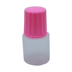 点滴容器ノーベル1号（未滅菌） 本体：白キャップ：ピンク 5cc（100ポンイリ）