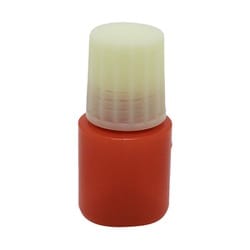 点滴容器ノーベル1号（未滅菌） 本体：茶キャップ：クリーム 5cc（100ポンイリ）