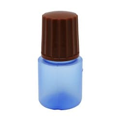 点滴容器ノーベル1号（滅菌済） 本体：コバルトキャップ：茶 5cc（25ホンX10フクロイリ）