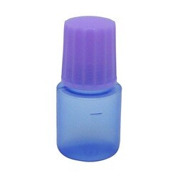 点滴容器ノーベル1号（滅菌済） 本体：コバルトキャップ：フジ 5cc（25ホンX10フクロイリ）