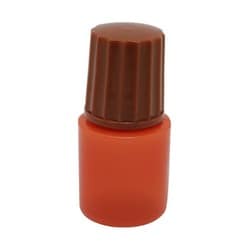 点滴容器ノーベル1号（滅菌済） 本体：茶キャップ：茶 5cc（25ホンX10フクロイリ）