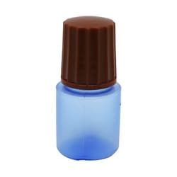 点滴容器ノーベル3号（滅菌済） 本体：コバルトキャップ：茶 10cc（25ホンX6フクロイリ）