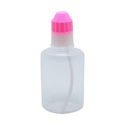 噴霧容器30（未滅菌） 本体：透明キャップ：ピンク 15cc（100ポンイリ）