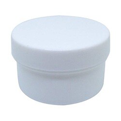軟膏容器プラ壷A-2号（未滅菌） キャップ：白 11cc（100コイリ）