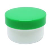 軟膏容器プラ壷A-2号(未滅菌) キャップ:緑 11cc(100コイリ)