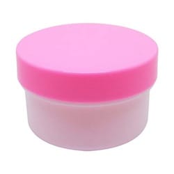 軟膏容器プラ壷A-3号（未滅菌） キャップ：ピンク 22cc（100コイリ）