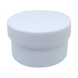 軟膏容器プラ壷A-4号（未滅菌） キャップ：白 33cc（50コイリ）