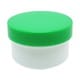 軟膏容器プラ壷A-4号（未滅菌） キャップ：緑 33cc（50コイリ）