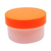 軟膏容器プラ壷A-4号(未滅菌) キャップ:オレンジ 33cc(50コイリ)