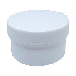 軟膏容器プラ壷A-5号（未滅菌） キャップ：白 55cc（50コイリ）