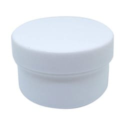 軟膏容器プラ壷A-6号（未滅菌） キャップ：白 115cc（50コイリ）