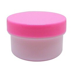 軟膏容器プラ壷N-2号（未滅菌） キャップ：ピンク 13cc（100コイリ）