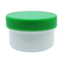 軟膏容器プラ壷N-3号（未滅菌） キャップ：緑 26cc（100コイリ）