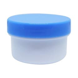 軟膏容器プラ壷N-4号（未滅菌） キャップ：青 39cc（50コイリ）