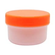 軟膏容器プラ壷N-4号(未滅菌) キャップ:オレンジ 39cc(50コイリ)