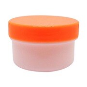 軟膏容器プラ壷N-5号(未滅菌) キャップ:オレンジ 65cc(50コイリ)