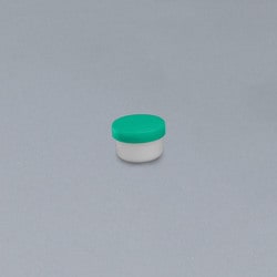 軟膏容器プラ壷N-3号（滅菌済） キャップ：緑 26cc（20コX5フクロイリ）