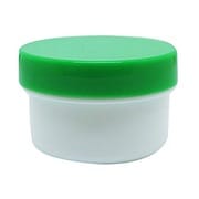 軟膏容器プラ壷N-6号(未滅菌) キャップ:緑 130cc(30コイリ)