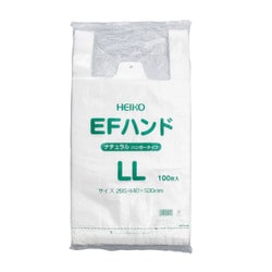 レジ袋（半透明）EFハンド LL（530X295X145）100マイ