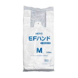 レジ袋（乳白）EFハンド M（430X215X125）100マイ