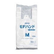 レジ袋(乳白)EFハンド M(430X215X125)100マイ